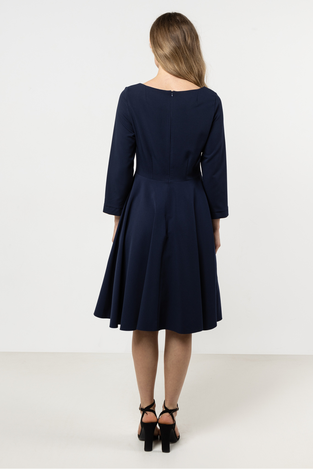 Sukienka Model A708 Navy - awama212238 - Granatowy - obrazek 3