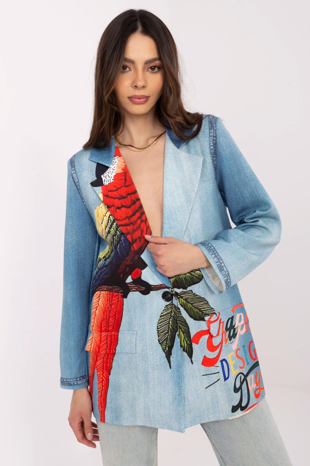 Marynarka Model DHJ-MA-18525-33.18 Blue - Italy Moda212533 - Niebieski