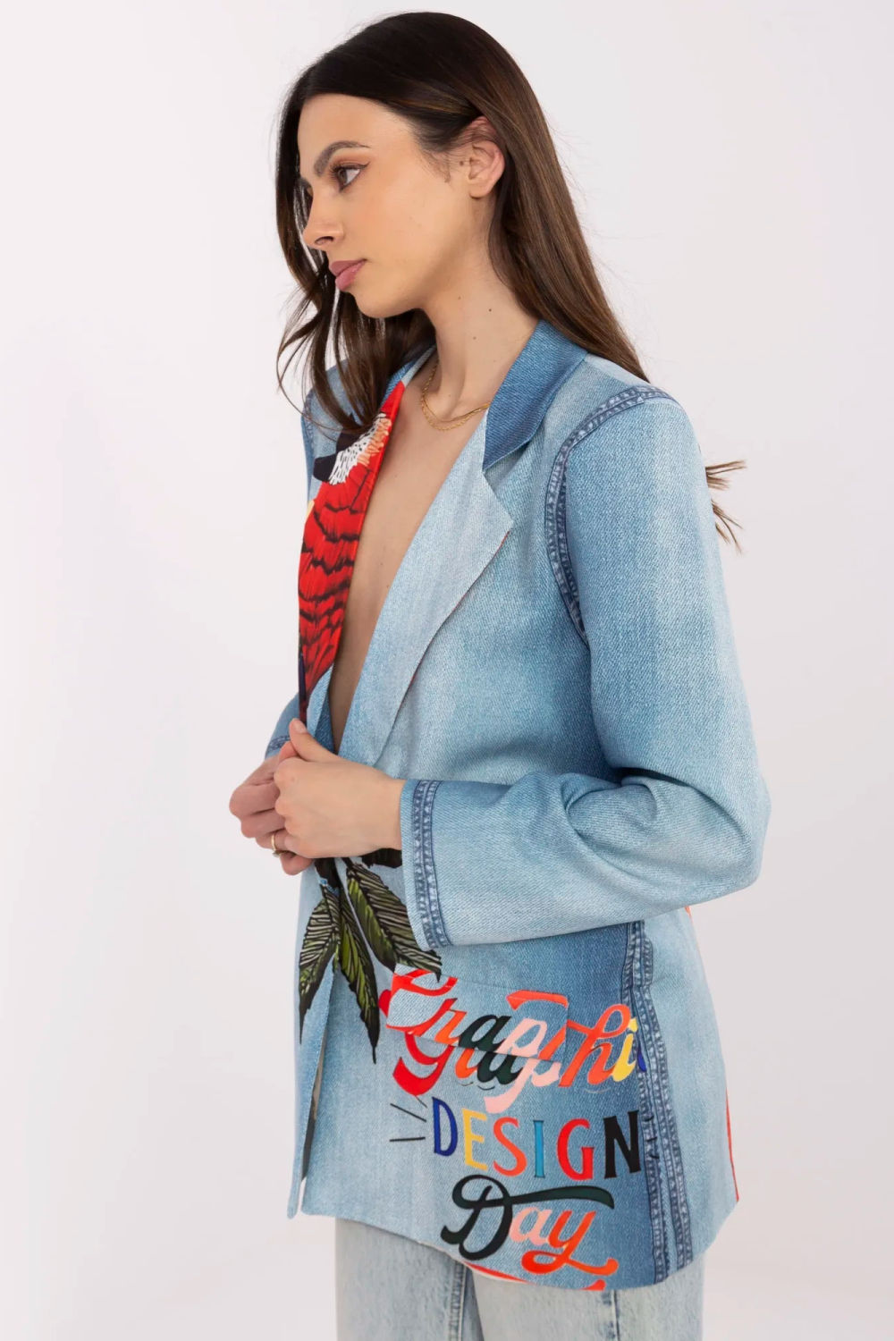 Marynarka Model DHJ-MA-18525-33.18 Blue - Italy Moda212533 - Niebieski - obrazek 2