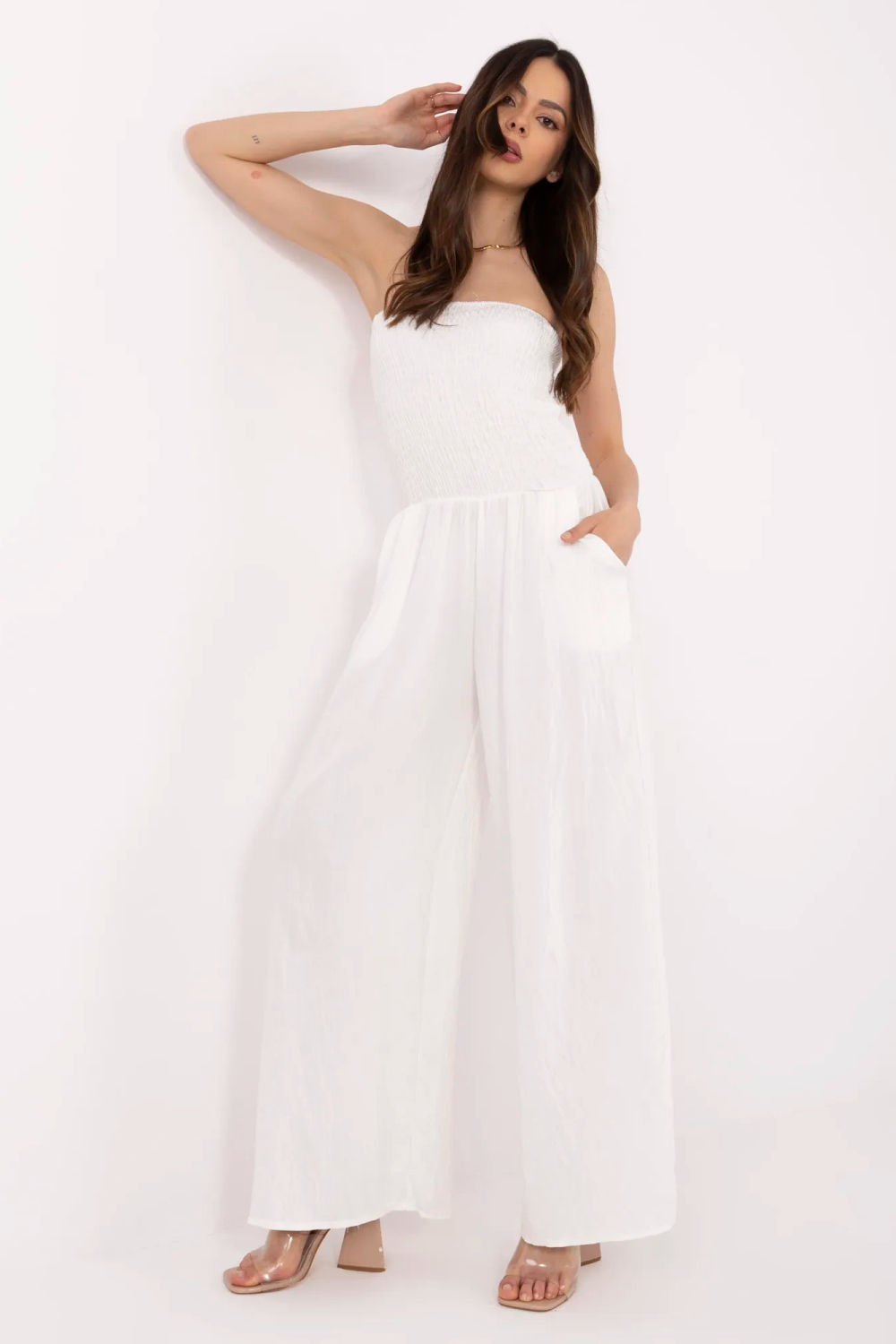 Kombinezon Model MI-KO-271125.80 Ecru - Italy Moda212536 - Beżowy