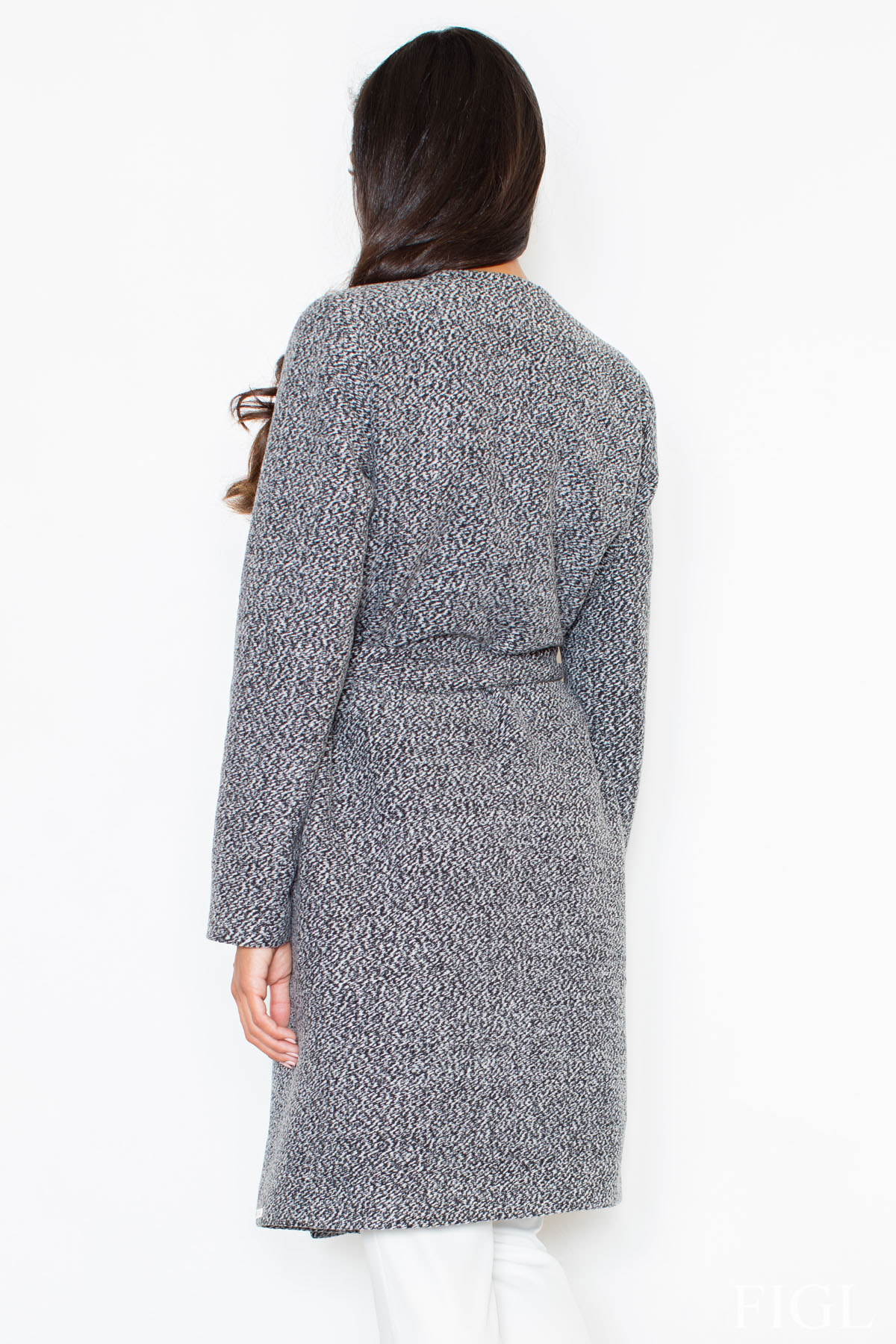 Płaszcz Damski Model M408 Grey - Figl47958 - Szary - obrazek 2