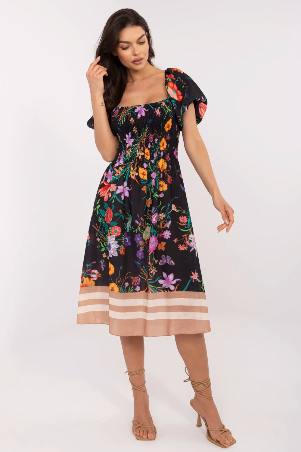 Sukienka Model DHJ-SK-19396.76 Black - Italy Moda213610 - Czarny