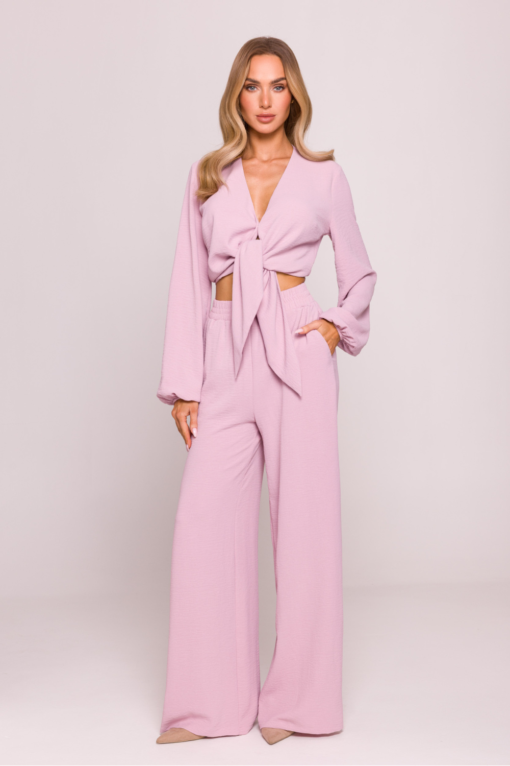 Spodnie Damskie Model MOE862 Dirty Pink - Moe213679 - Różowy