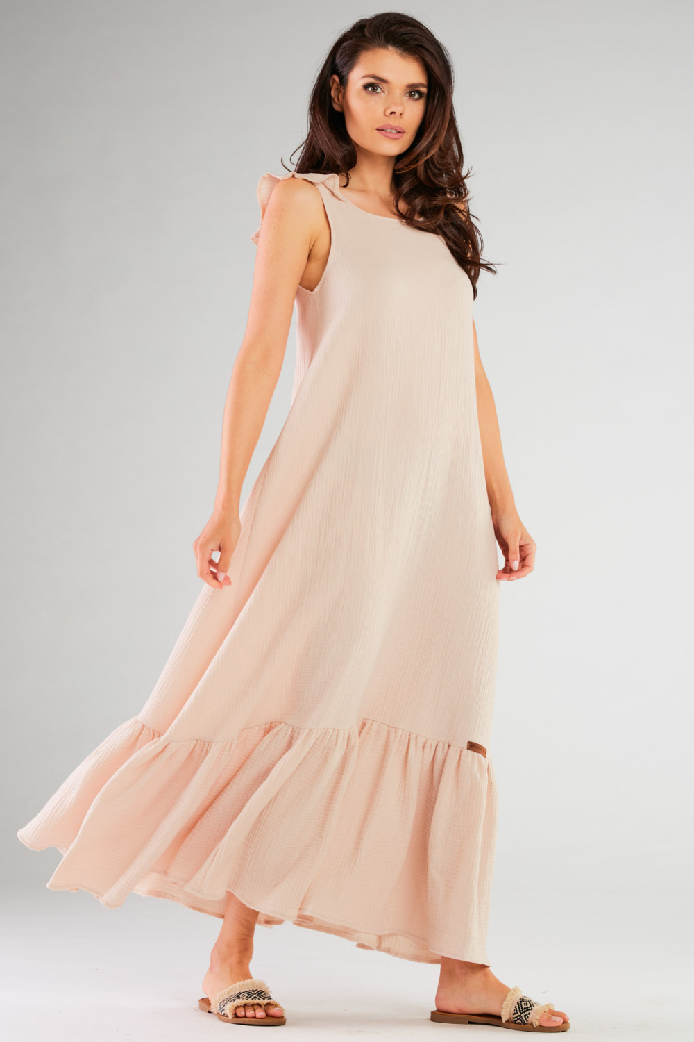 Sukienka Model M262 Beige - Infinite You214521 - Beżowy