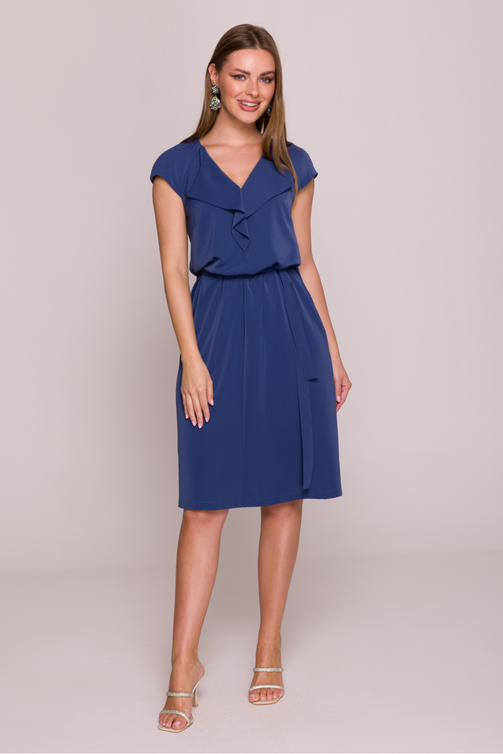 Sukienka Model S411 Blue - Stylove214654 - Niebieski