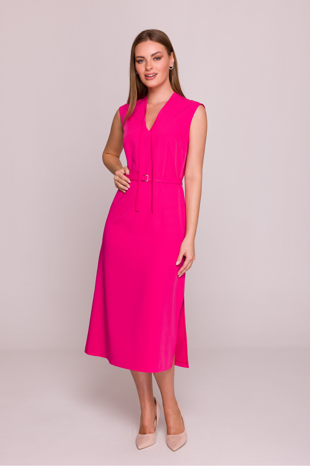 Sukienka Model S410 Pink - Stylove214657 - Różowy