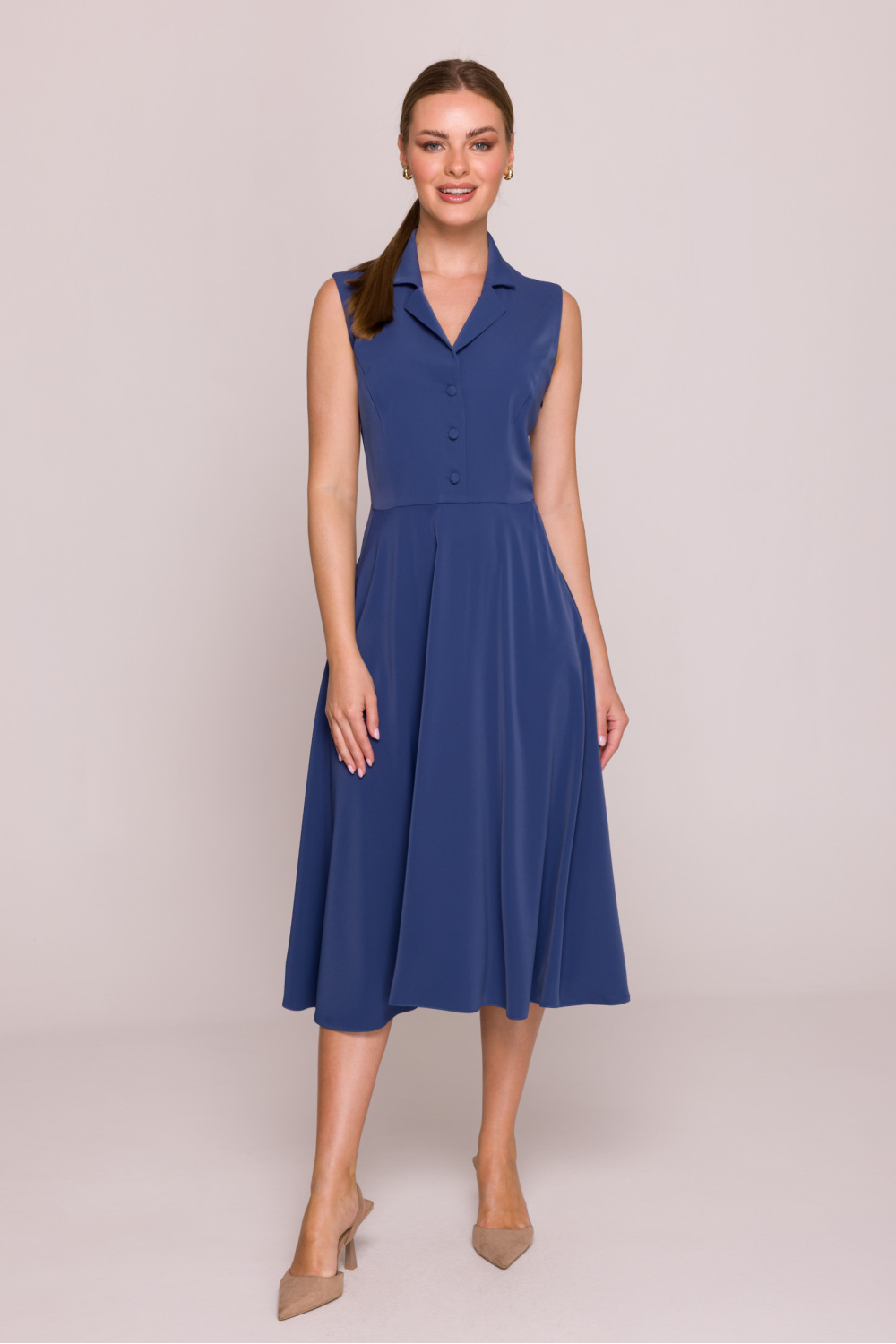 Sukienka Model S409 Blue - Stylove214663 - Niebieski