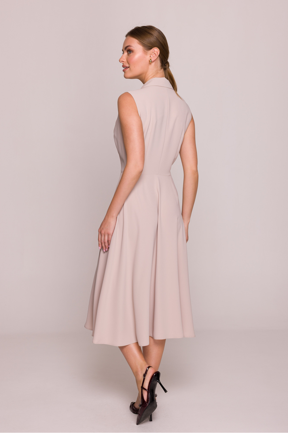Sukienka Model S409 Beige - Stylove214665 - Beżowy - obrazek 2