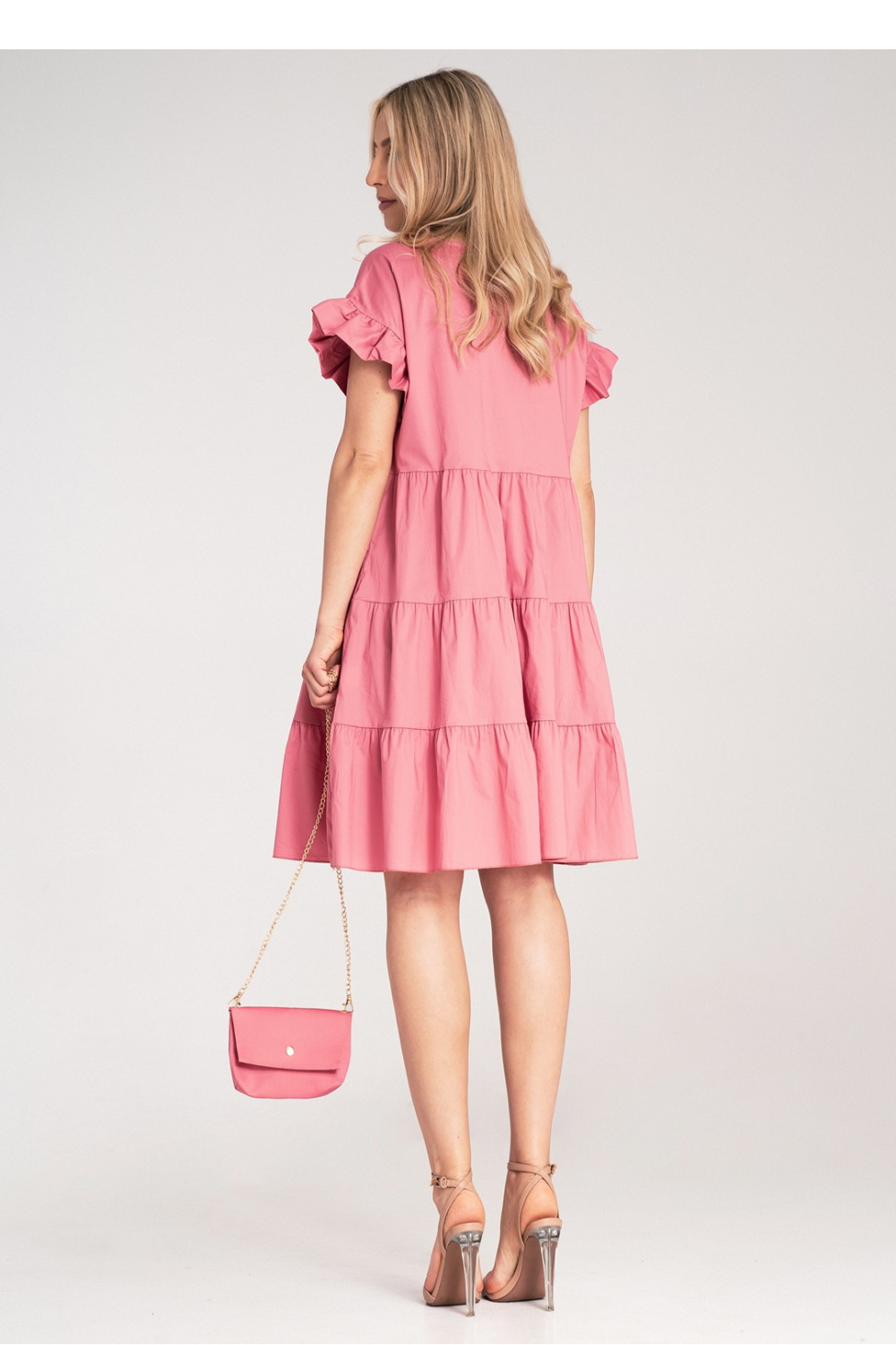 Sukienka Model M1182 Pink - Figl214785 - Różowy - obrazek 3