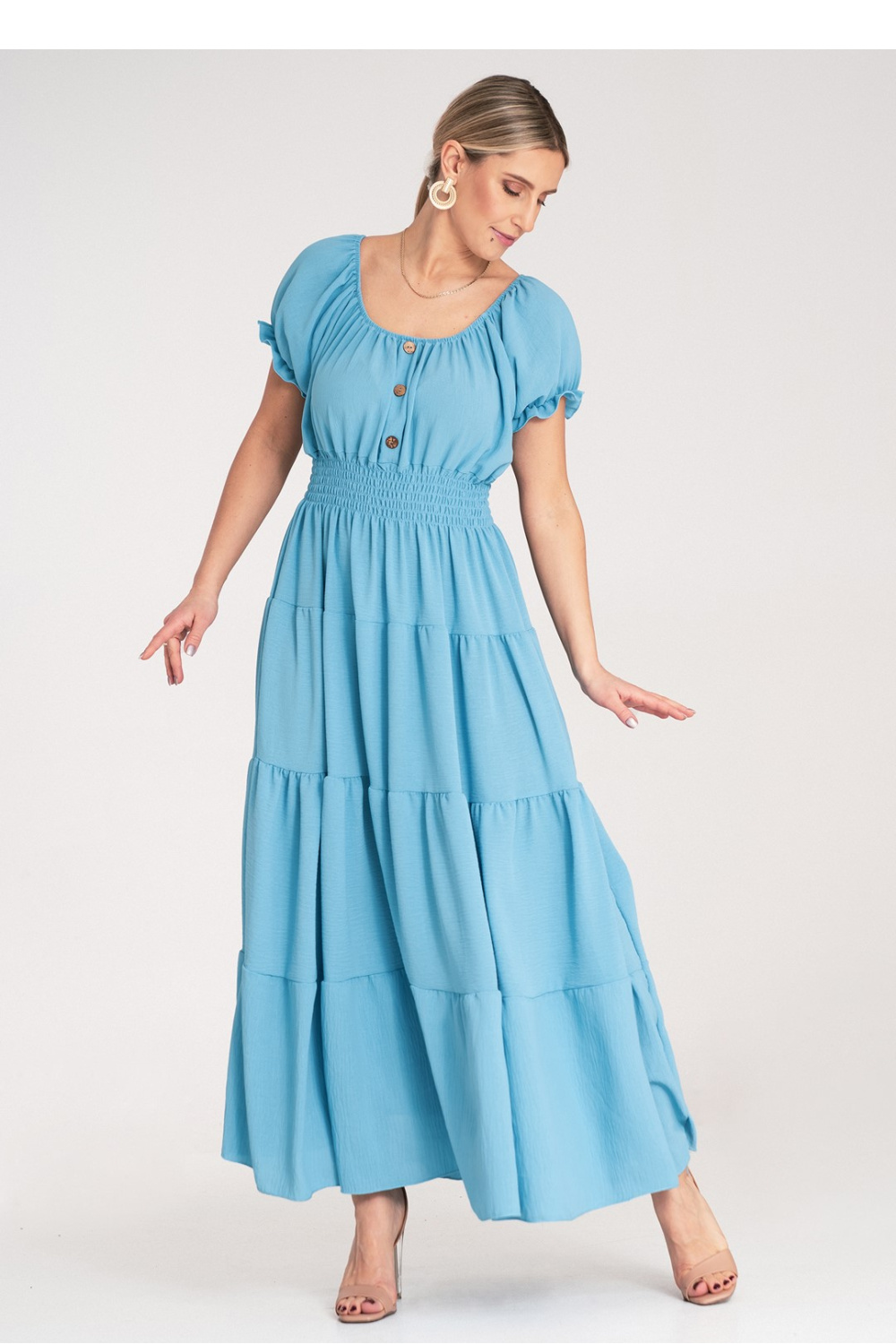 Sukienka Model M1170 Blue - Figl214815 - Niebieski - obrazek 4