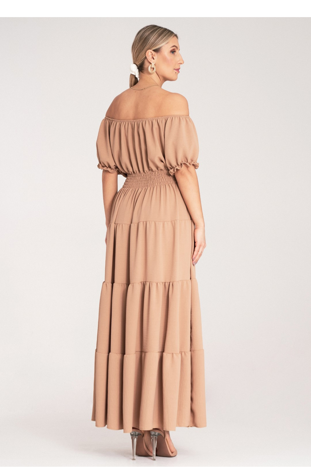 Sukienka Model M1170 Beige - Figl214816 - Beżowy - obrazek 3