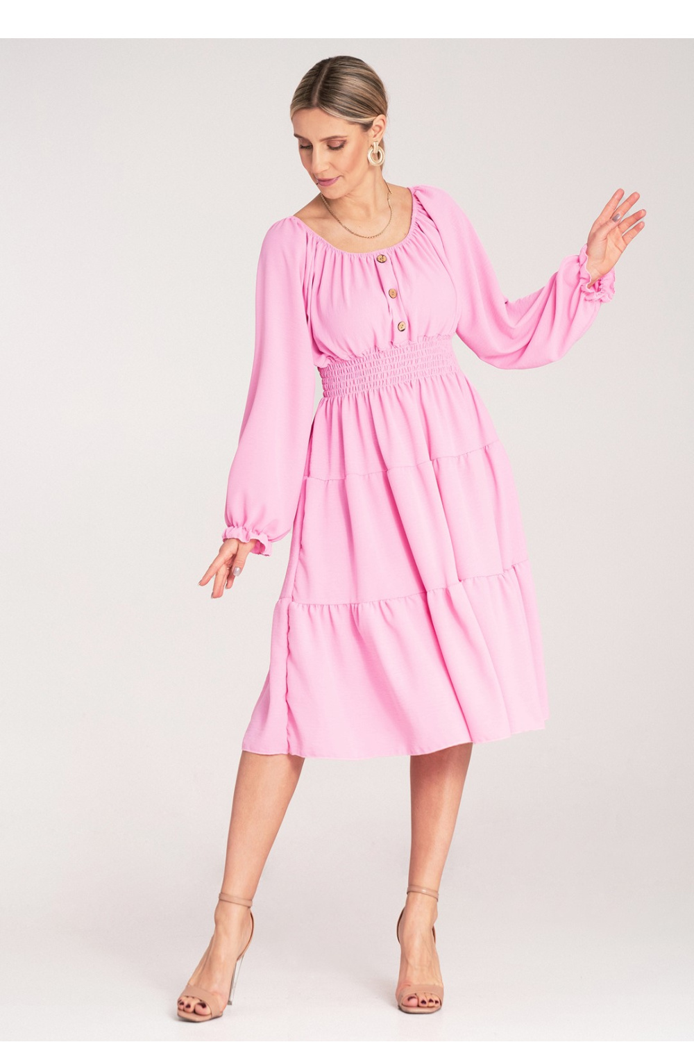 Sukienka Model M1169 Pink - Figl214821 - Różowy - obrazek 4