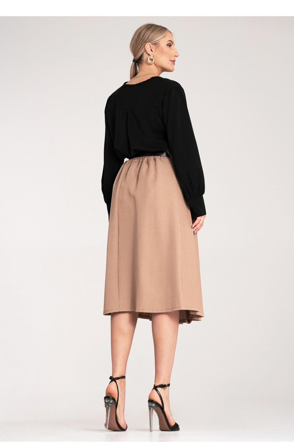 Spódnica Model M1154 Beige - Figl214831 - Beżowy - obrazek 3