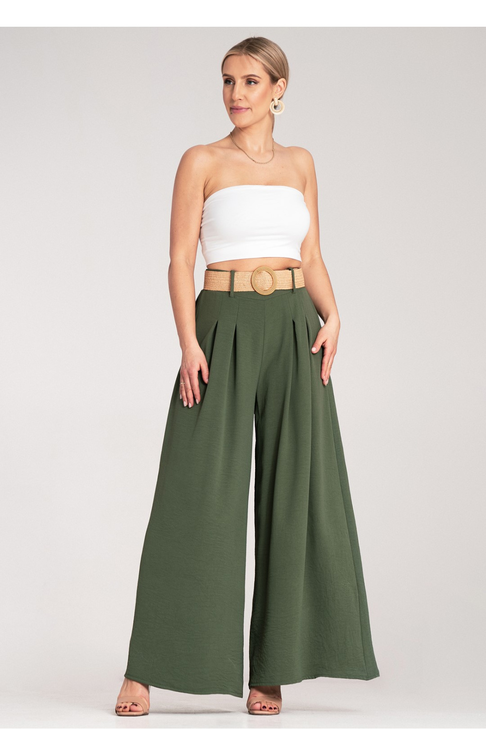 Spodnie Damskie Model M1160 Green - Figl214836 - Zielony