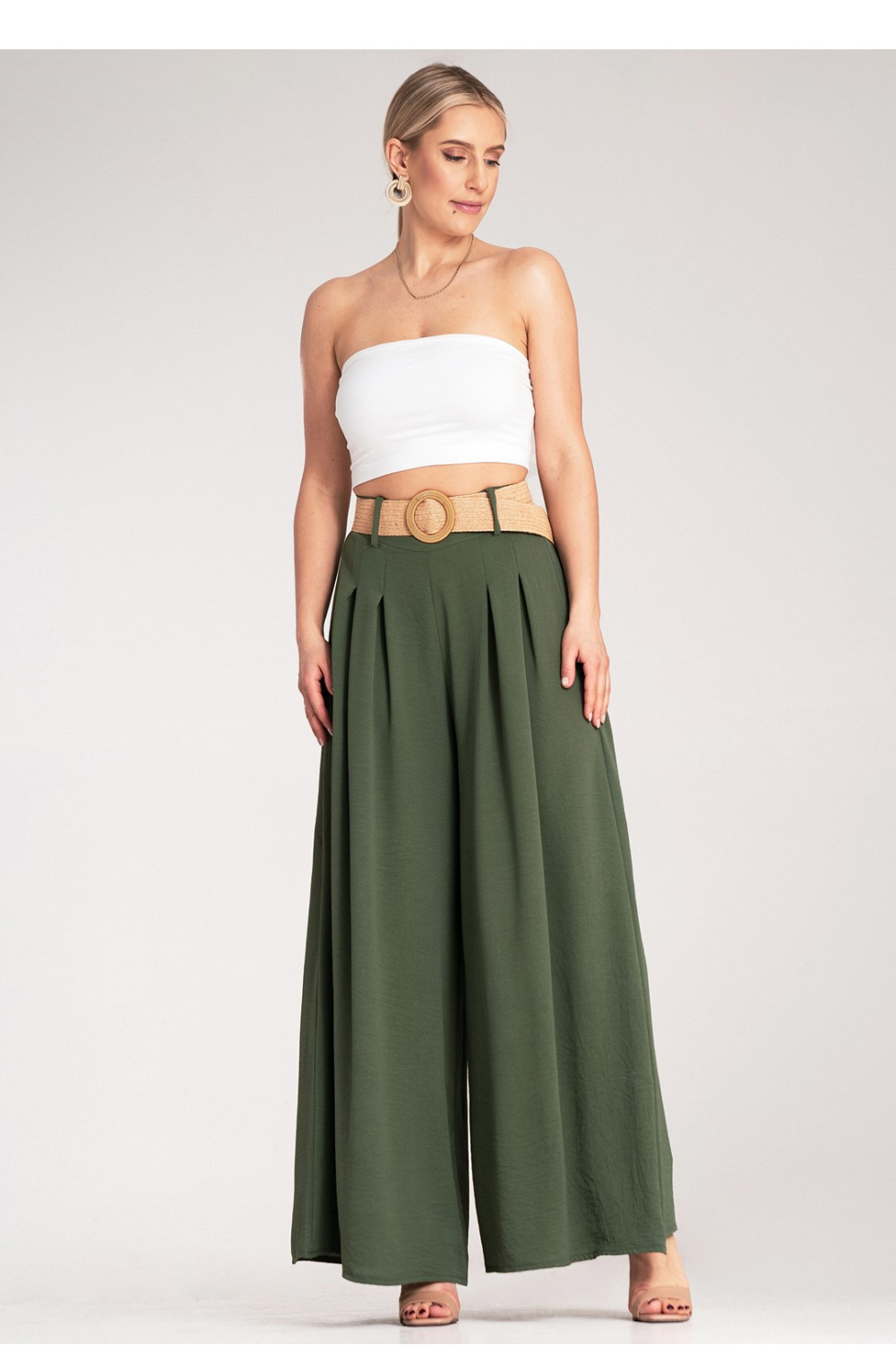 Spodnie Damskie Model M1160 Green - Figl214836 - Zielony - obrazek 4