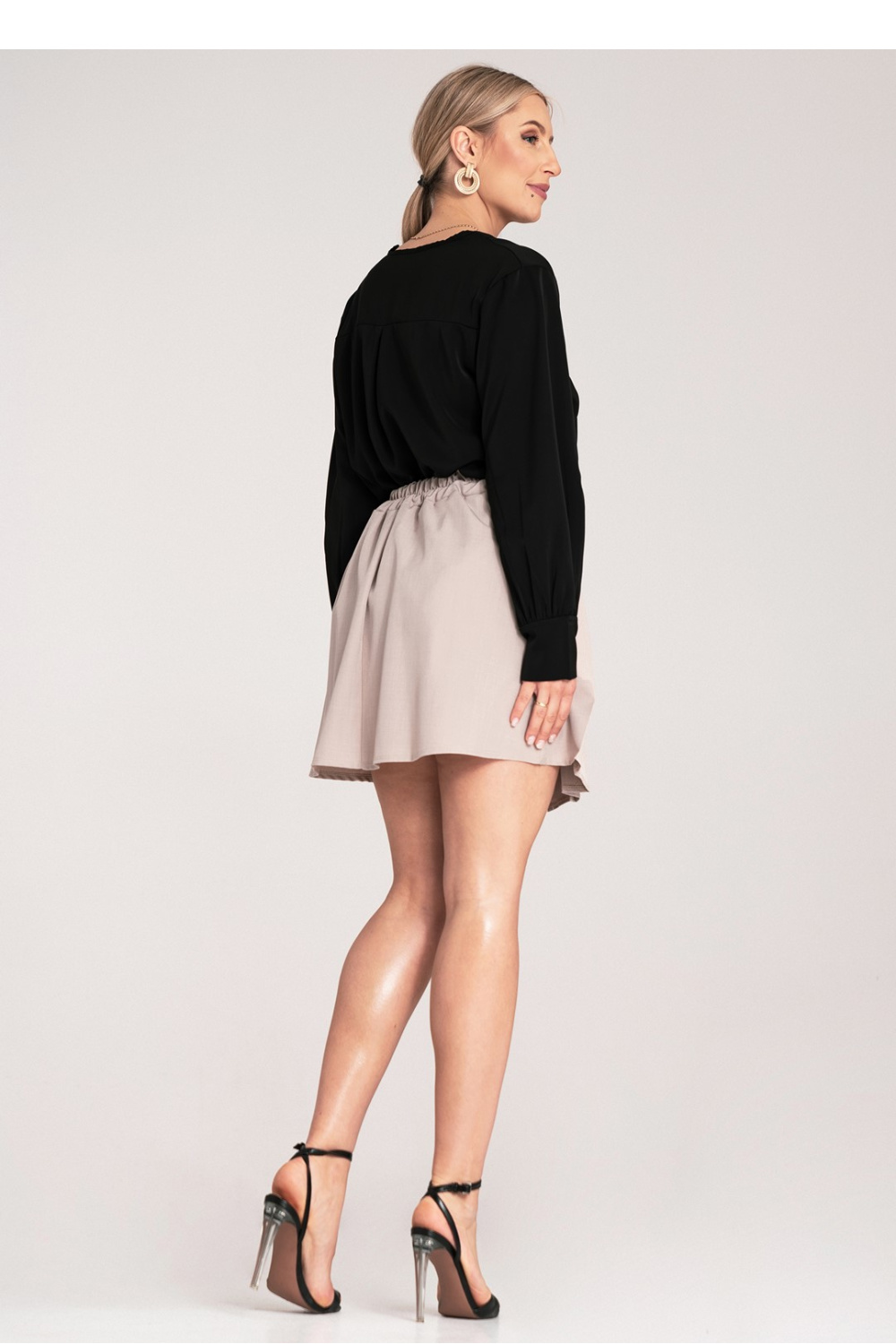 Spódnica Model M1159 Beige - Figl214842 - Beżowy - obrazek 3