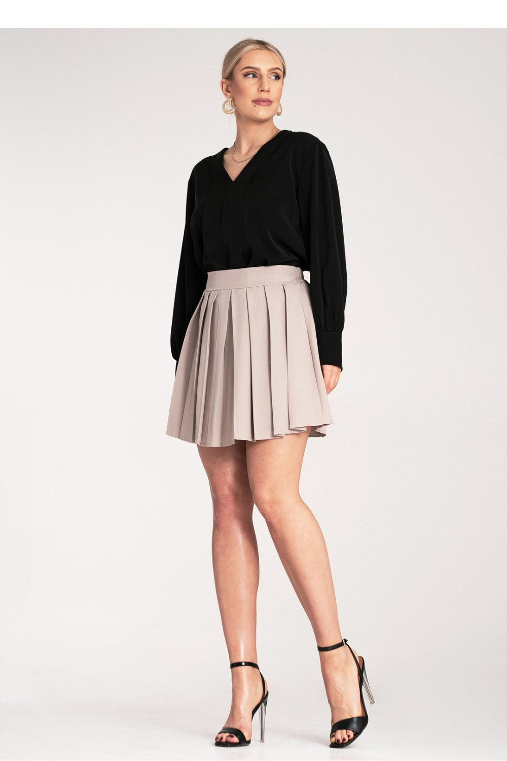 Spódnica Model M1159 Beige - Figl214842 - Beżowy - obrazek 4