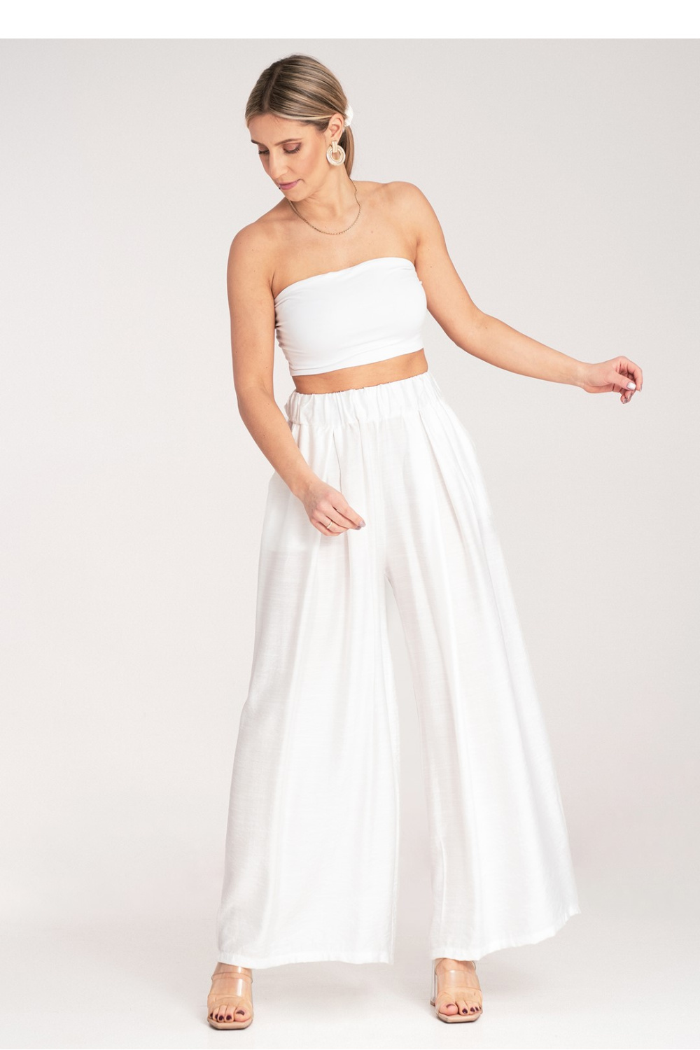 Spodnie Damskie Model M1158 White - Figl214843 - Biały