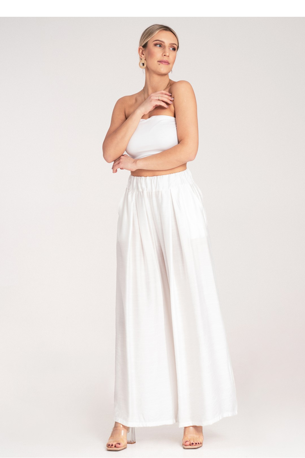 Spodnie Damskie Model M1158 White - Figl214843 - Biały - obrazek 2