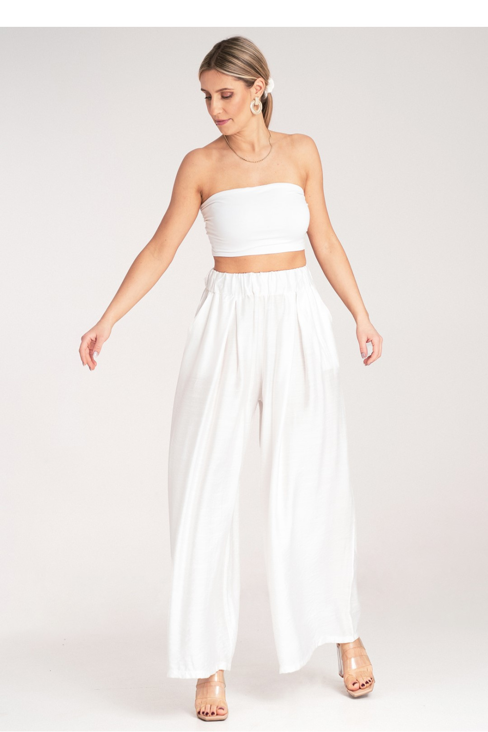 Spodnie Damskie Model M1158 White - Figl214843 - Biały - obrazek 4