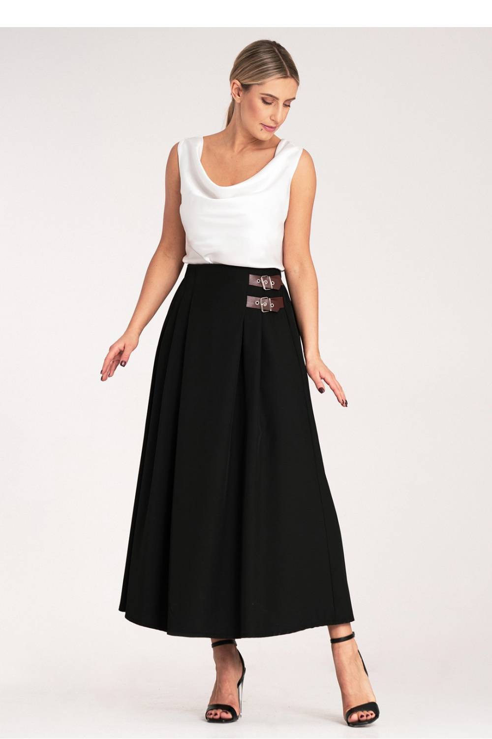 Spódnica Model M1156 Black - Figl214848 - Czarny - obrazek 2