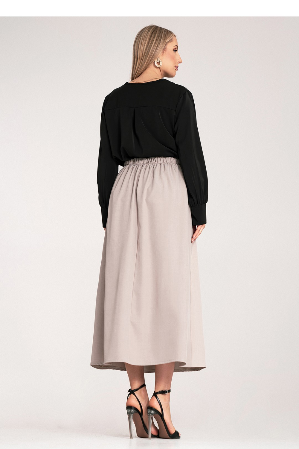 Spódnica Model M1156 Beige - Figl214849 - Beżowy - obrazek 3