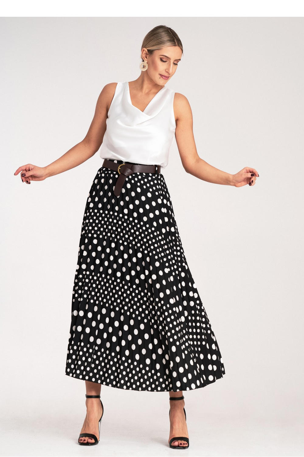 Spódnica Model M1155 Black - Figl214850 - Czarny - obrazek 4