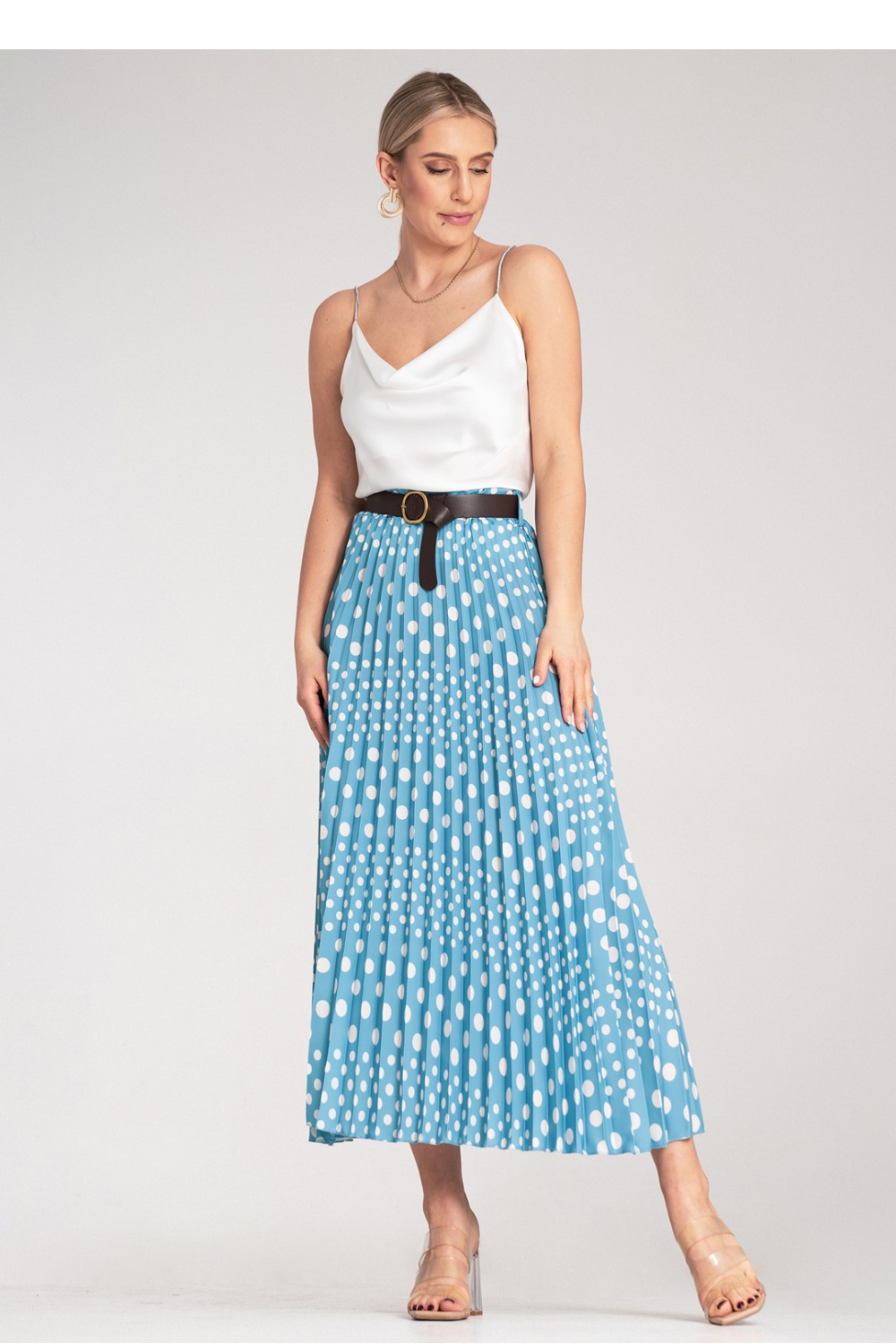 Spódnica Model M1155 Blue - Figl214851 - Niebieski - obrazek 2