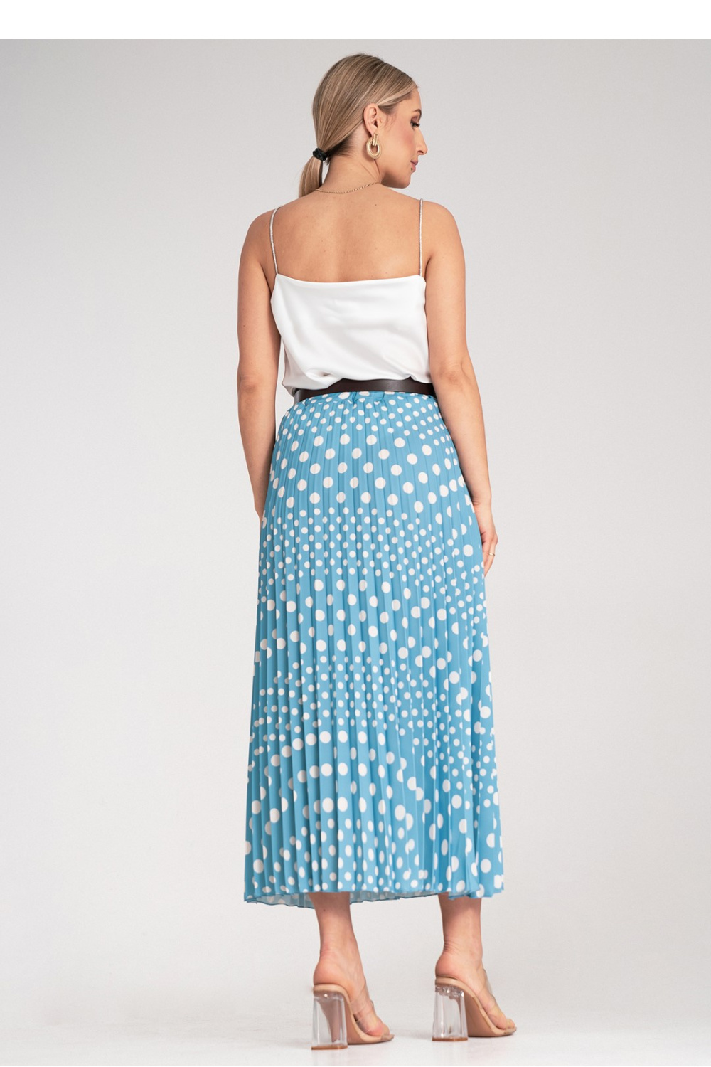 Spódnica Model M1155 Blue - Figl214851 - Niebieski - obrazek 3