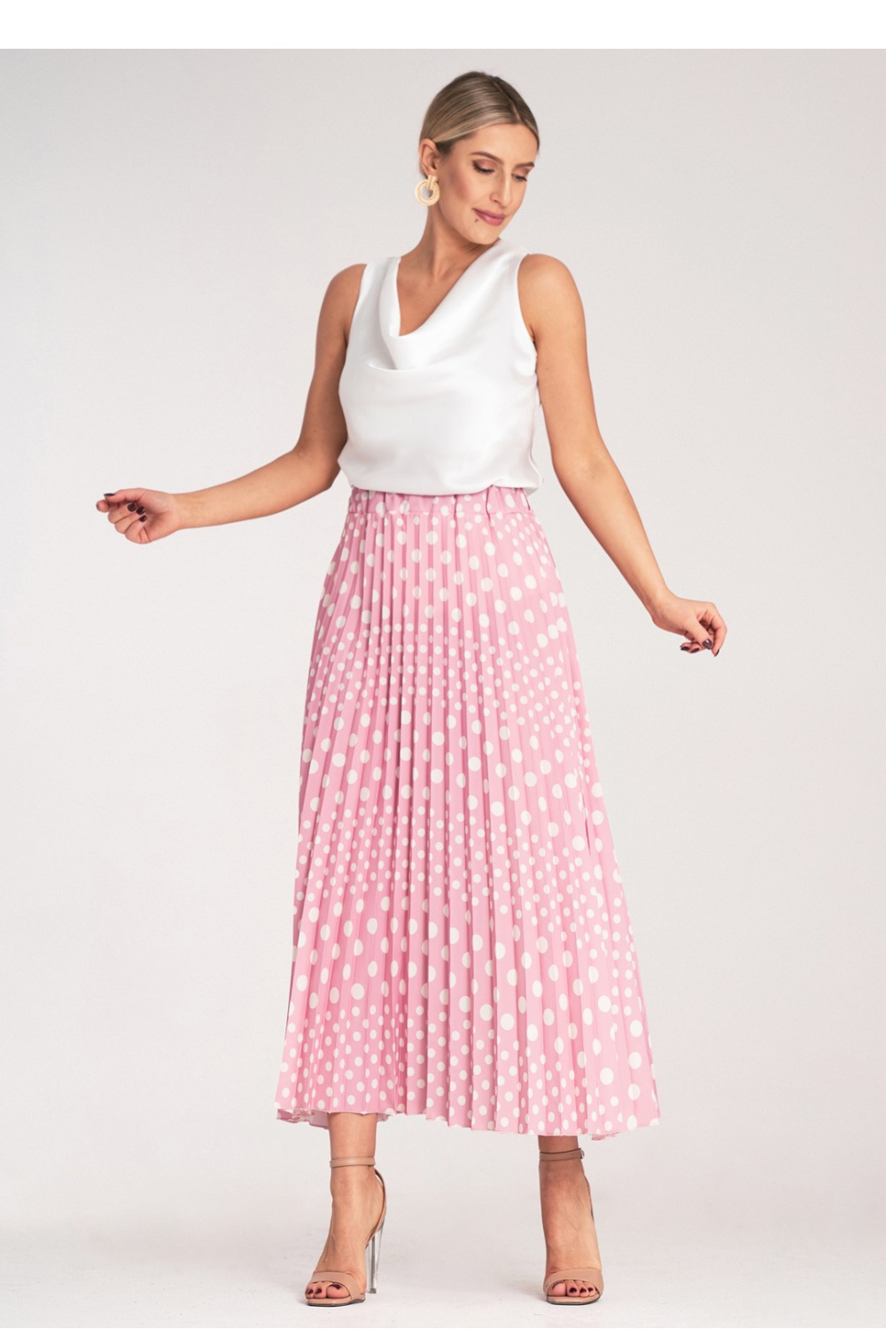 Spódnica Model M1155 Pink - Figl214852 - Różowy - obrazek 4