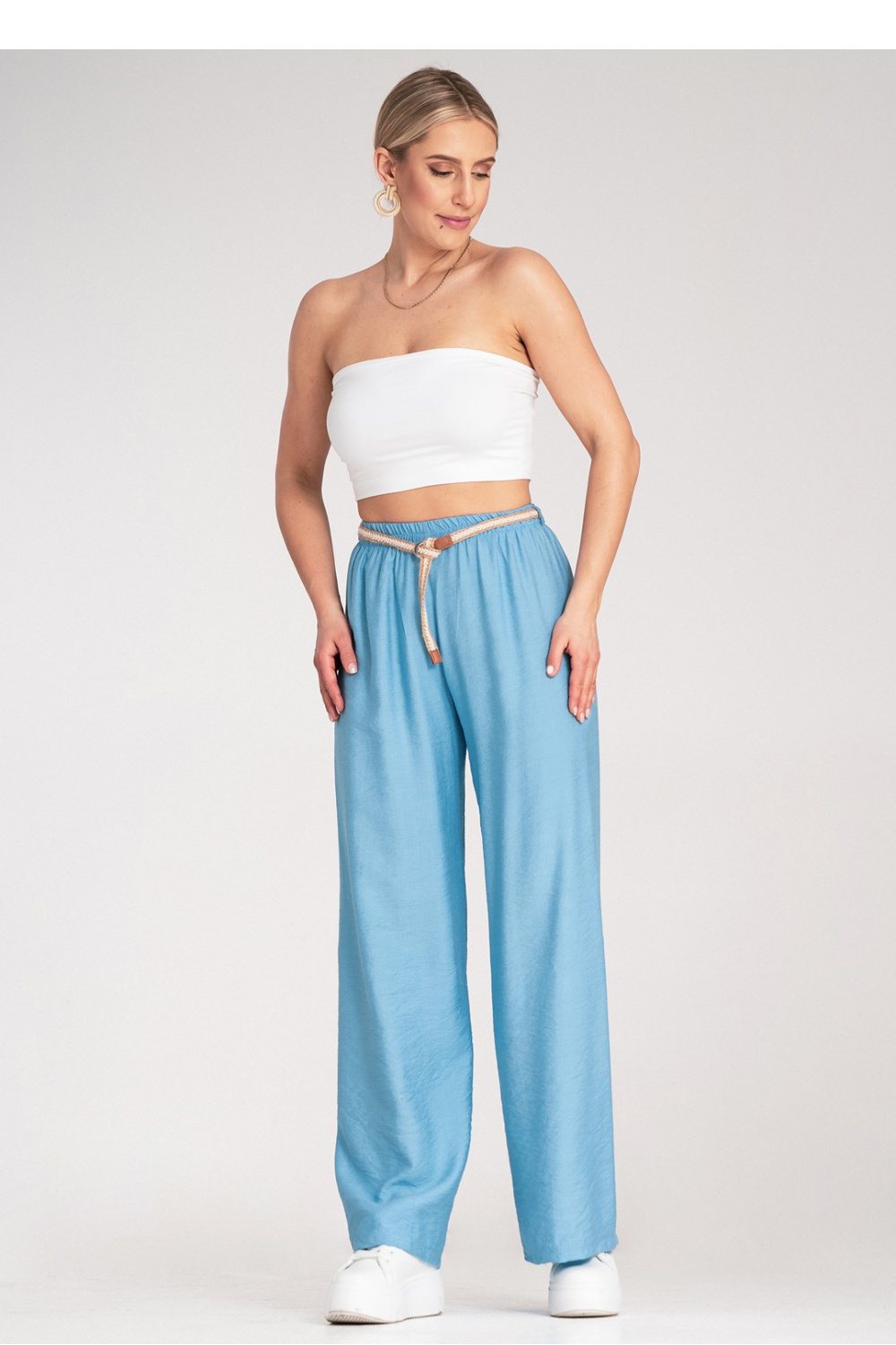 Spodnie Damskie Model M1149 Blue - Figl214855 - Niebieski
