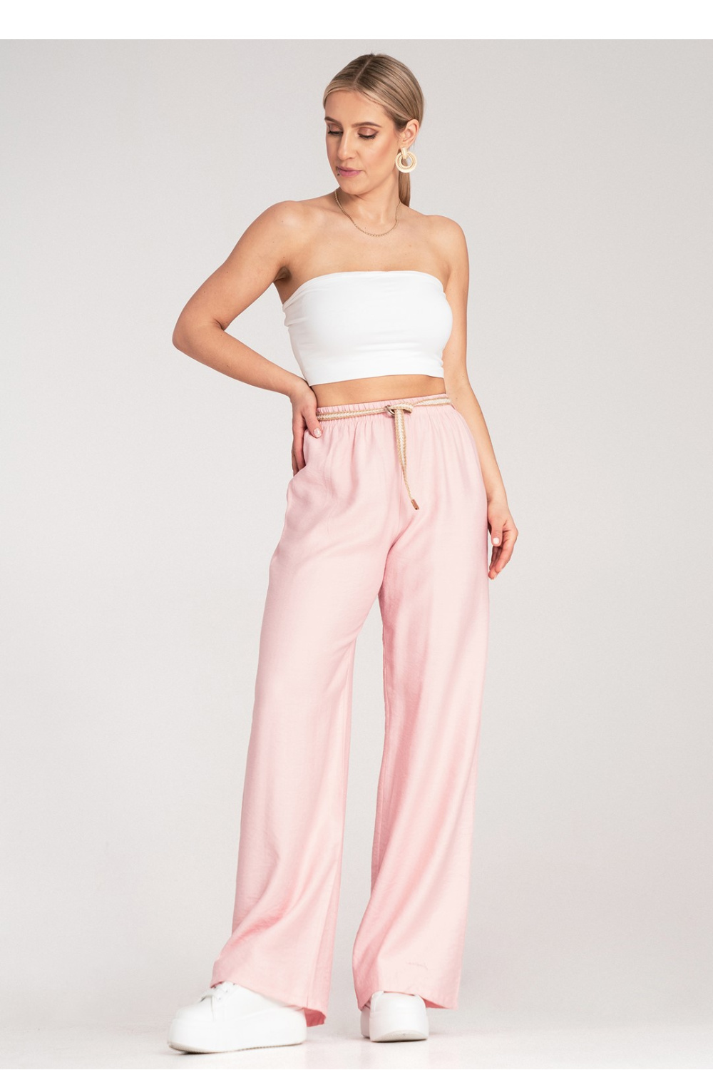 Spodnie Damskie Model M1149 Pink - Figl214856 - Różowy - obrazek 4