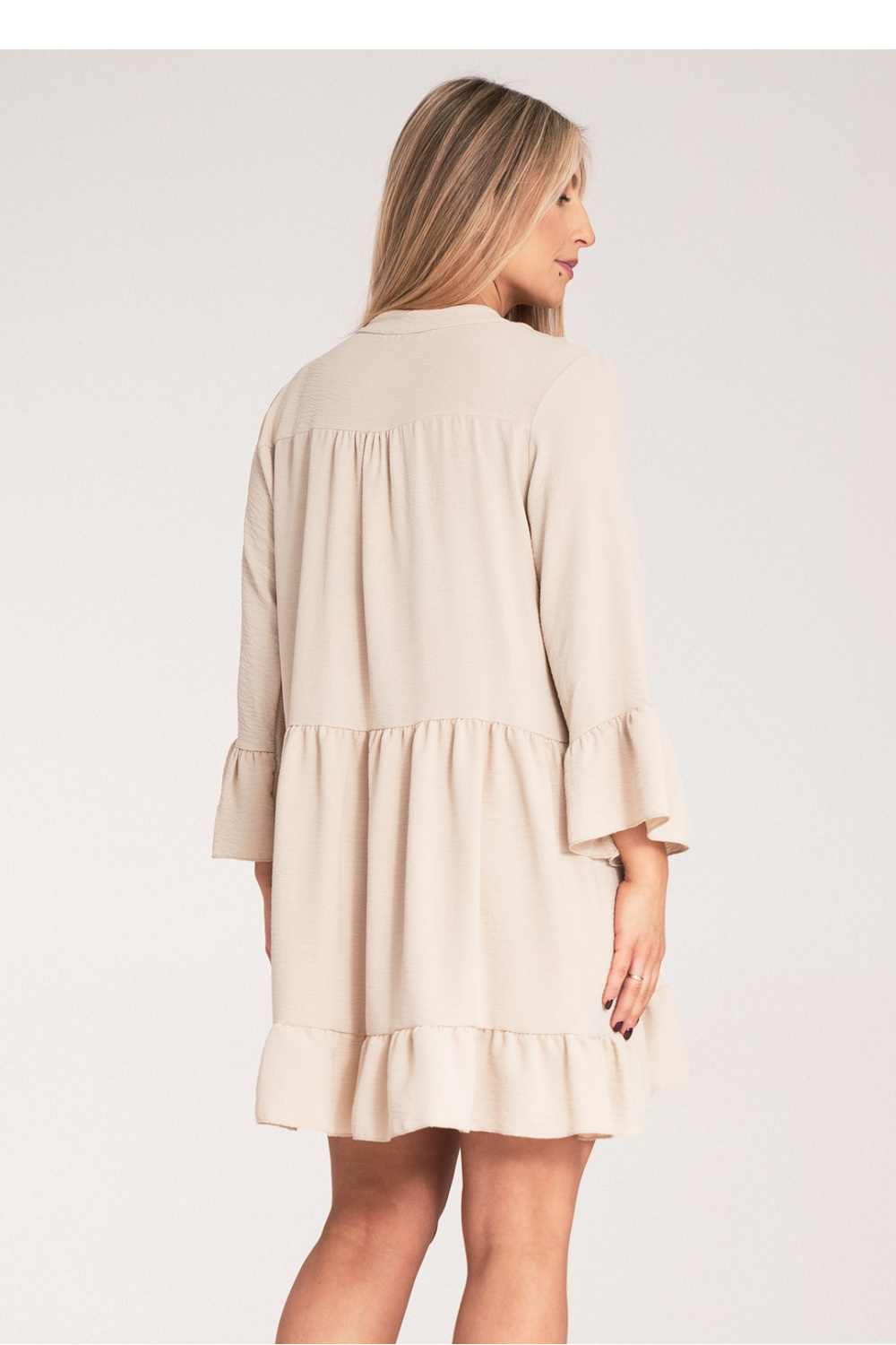 Sukienka Model M1136 Beige - Figl214863 - Beżowy - obrazek 3