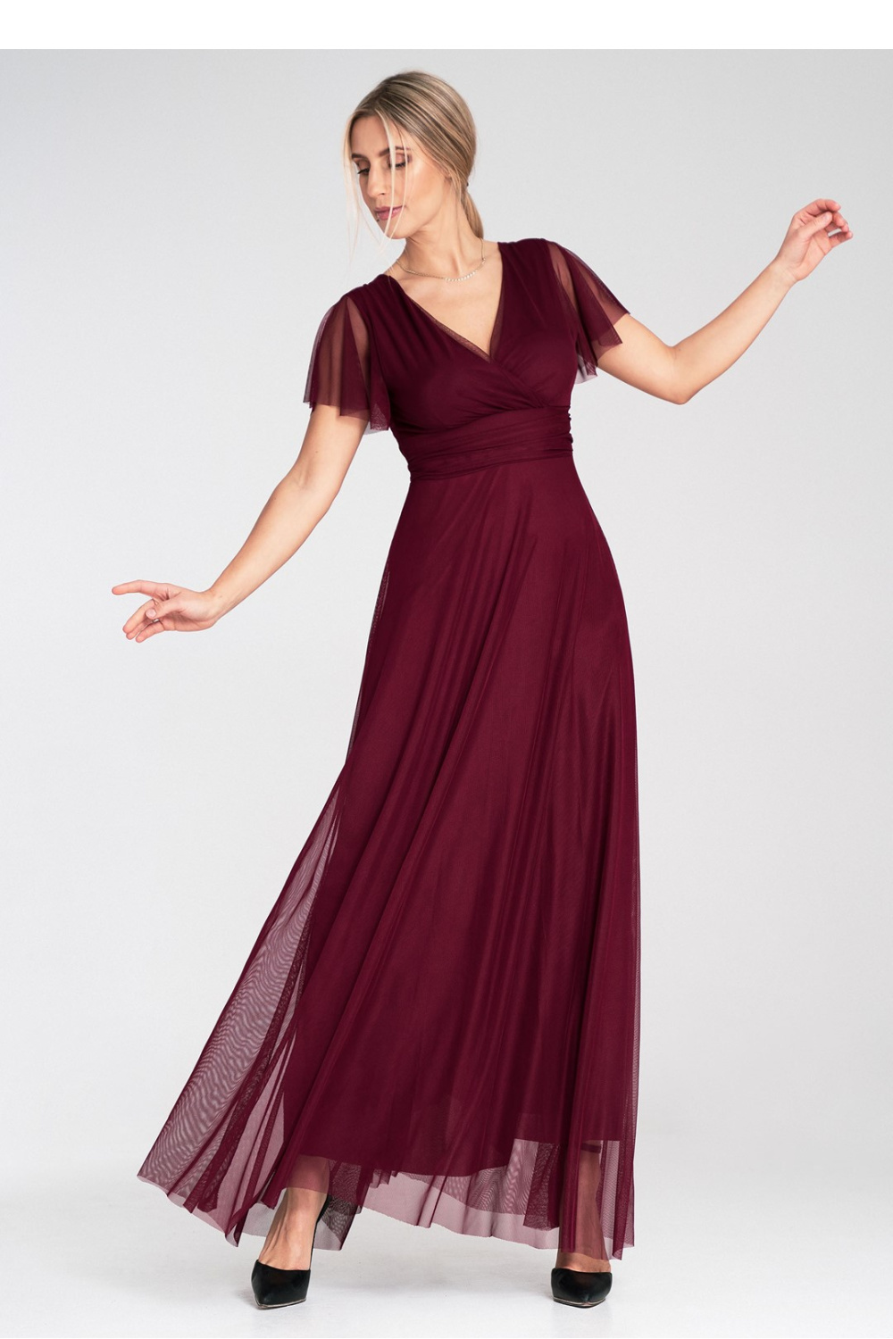 Sukienka Model M1103 Bordo - Figl214881 - Czerwony