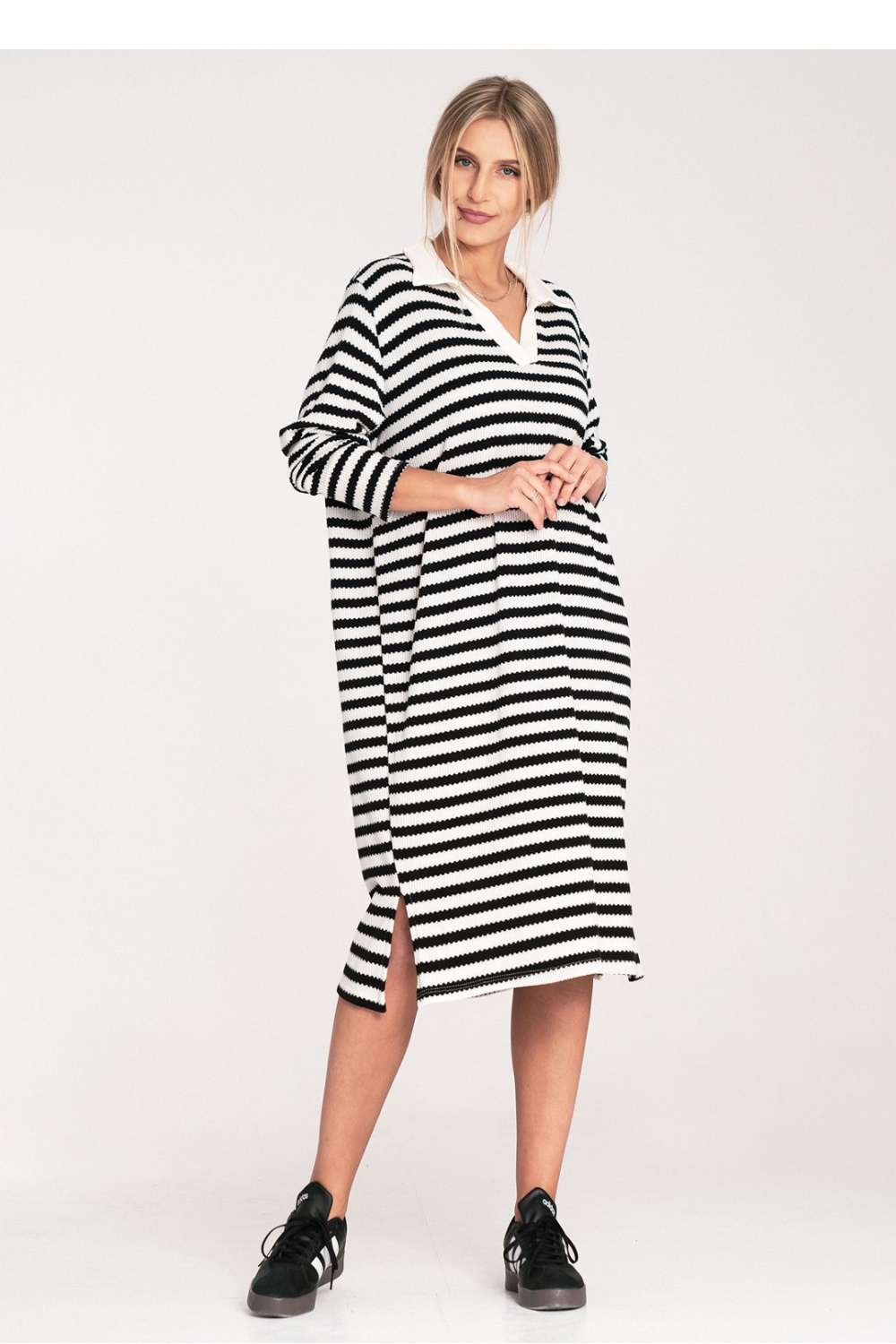 Sukienka Model M1098 Black/White - Figl214883 - Biały