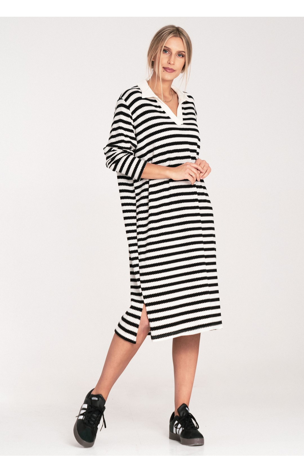 Sukienka Model M1098 Black/White - Figl214883 - Biały - obrazek 2