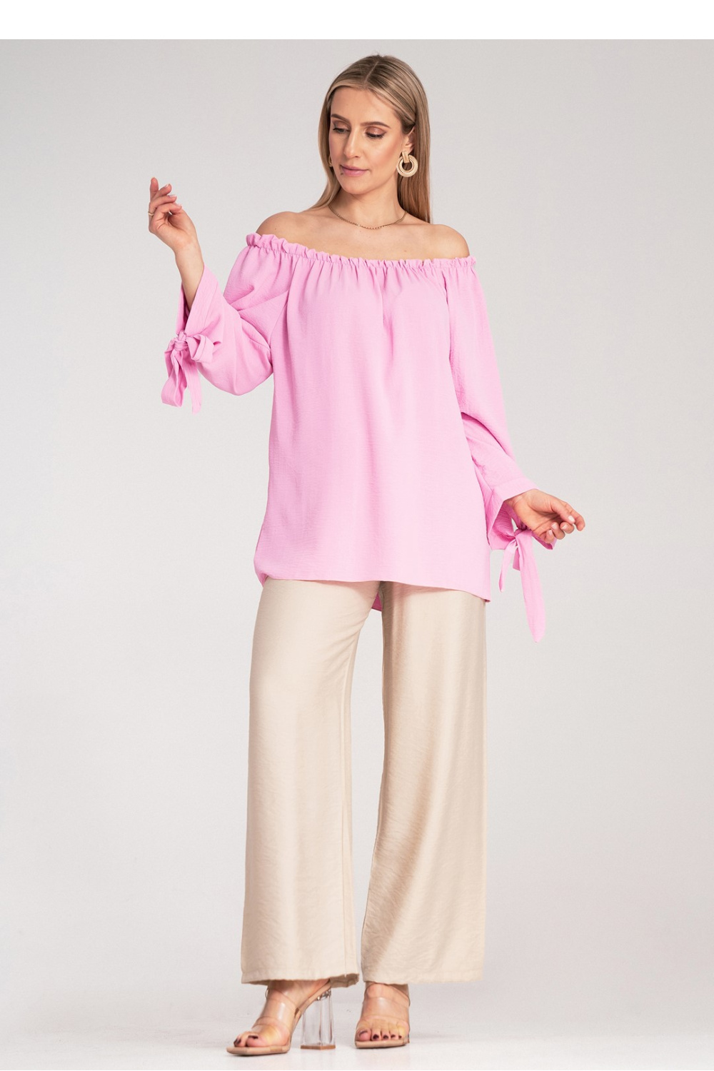 Bluzka Model M1133 Pink - Figl214897 - Różowy - obrazek 2
