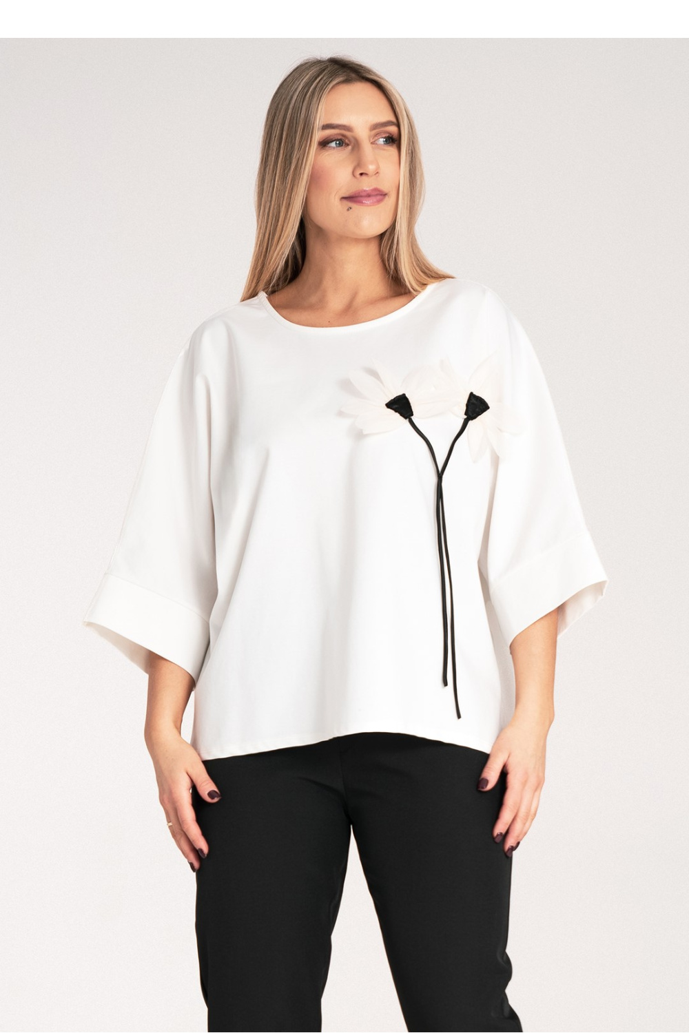 Bluzka Model M1118 White - Figl214901 - Biały