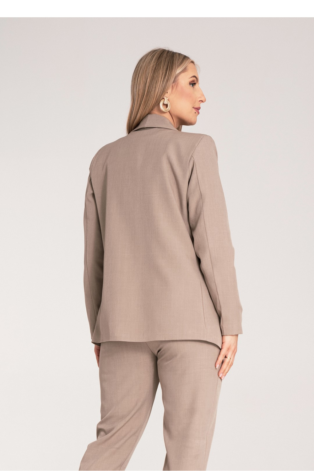 Żakiet Model M1175 Dark Beige - Figl214904 - Beżowy - obrazek 3