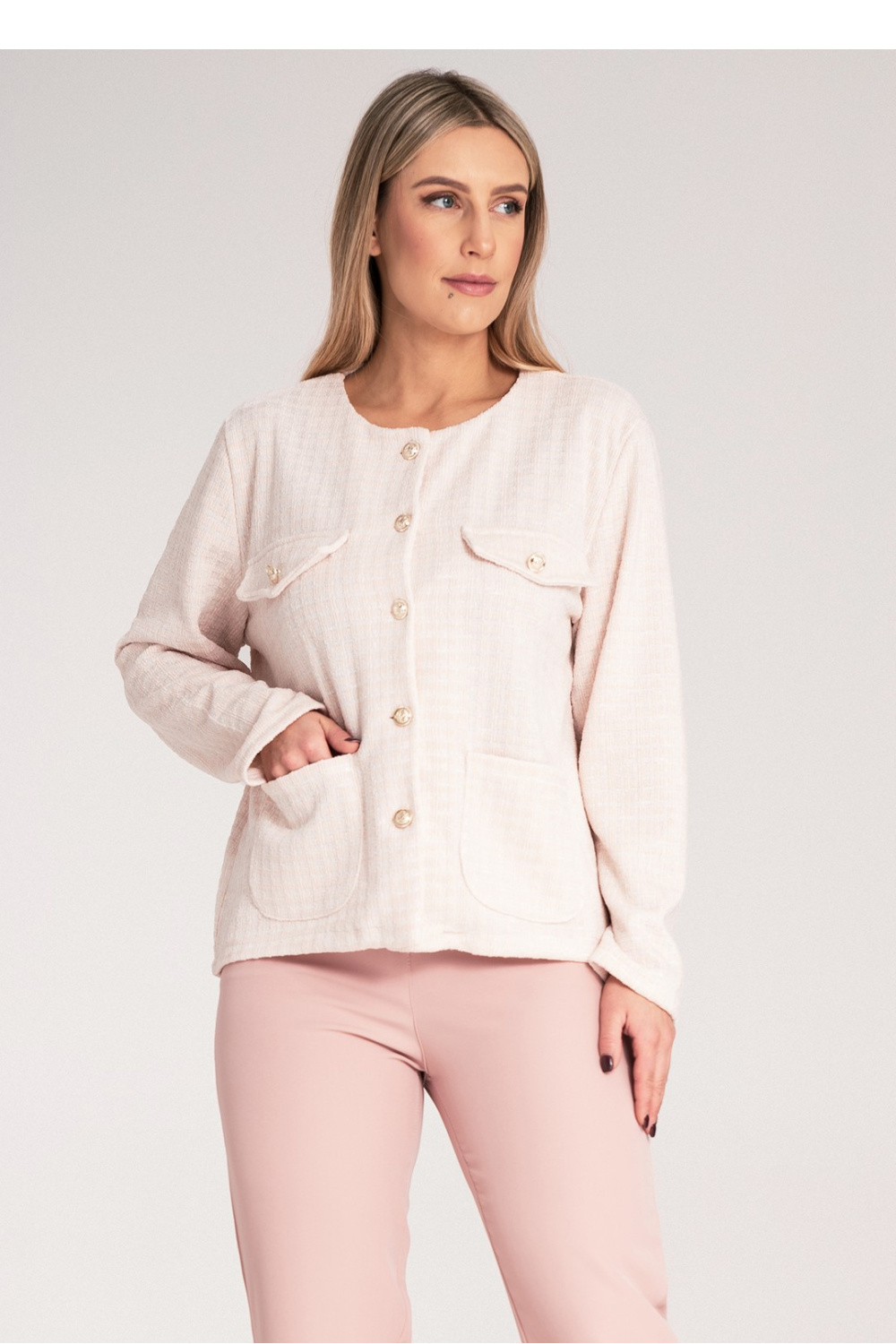Żakiet Model M1150 Beige - Figl214908 - Beżowy