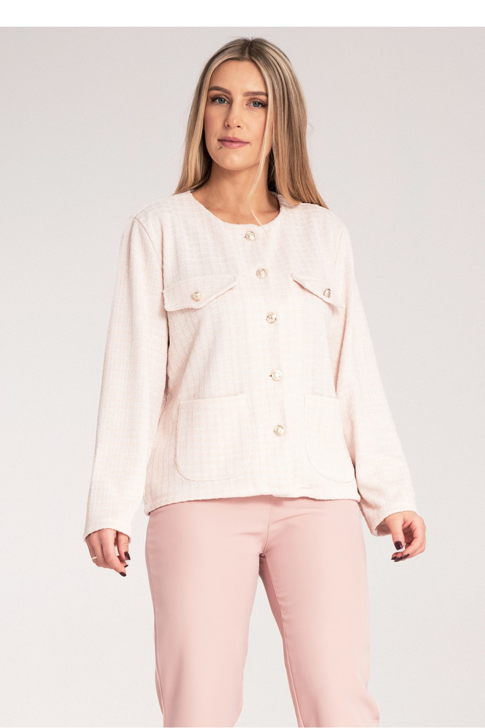 Żakiet Model M1150 Beige - Figl214908 - Beżowy - obrazek 4