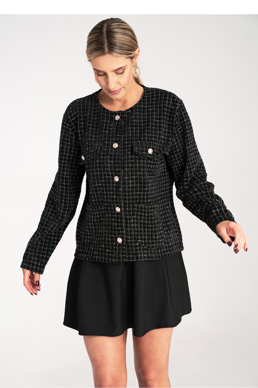 Żakiet Model M1150 Black - Figl214909 - Czarny - obrazek 4