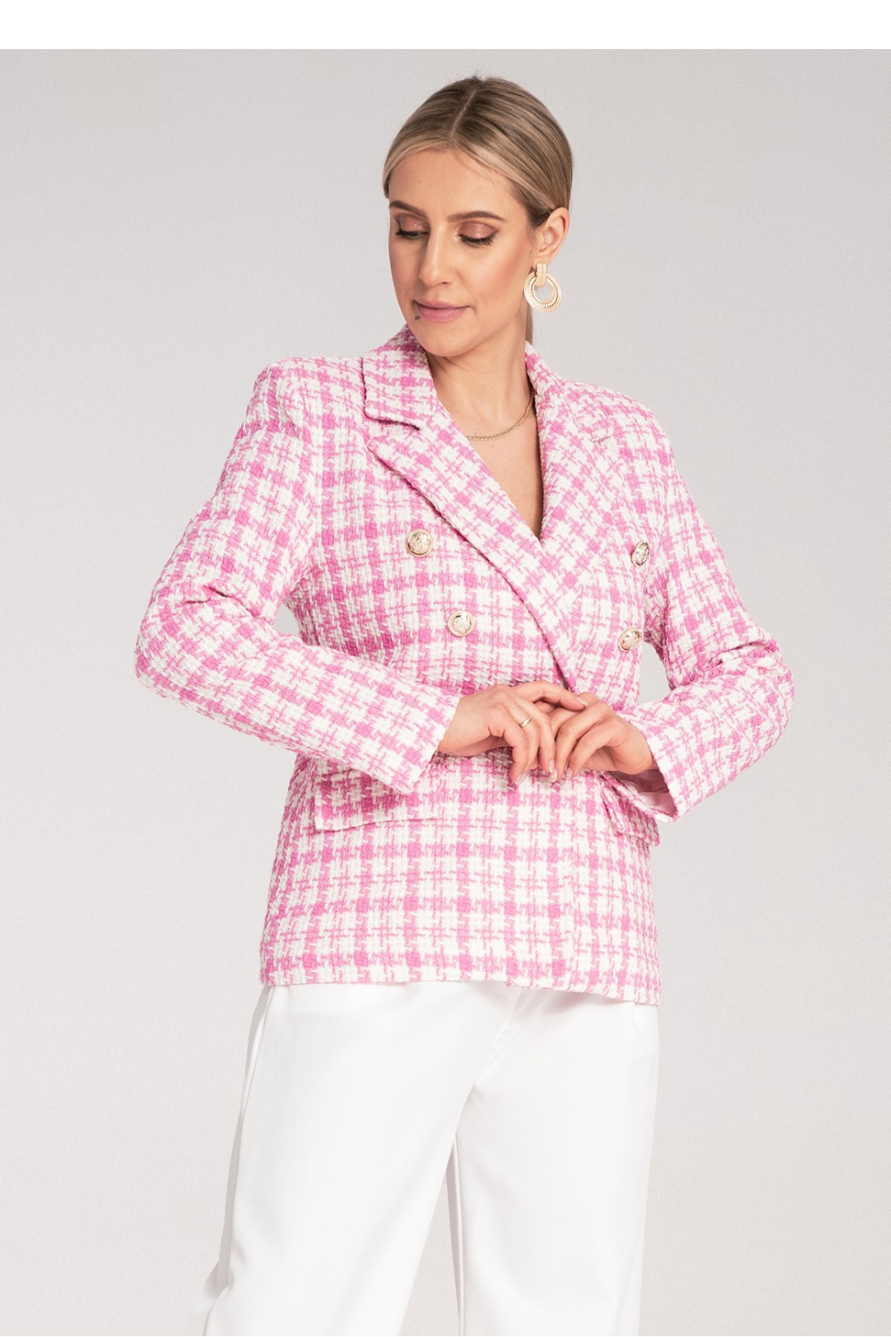 Żakiet Model M1130 Pink - Figl214912 - Różowy - obrazek 4