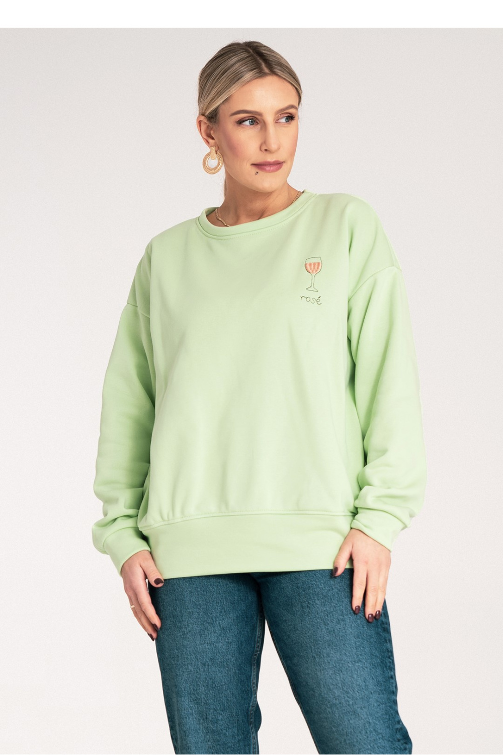 Bluza Damska Model M1152 Green - Figl214913 - Zielony