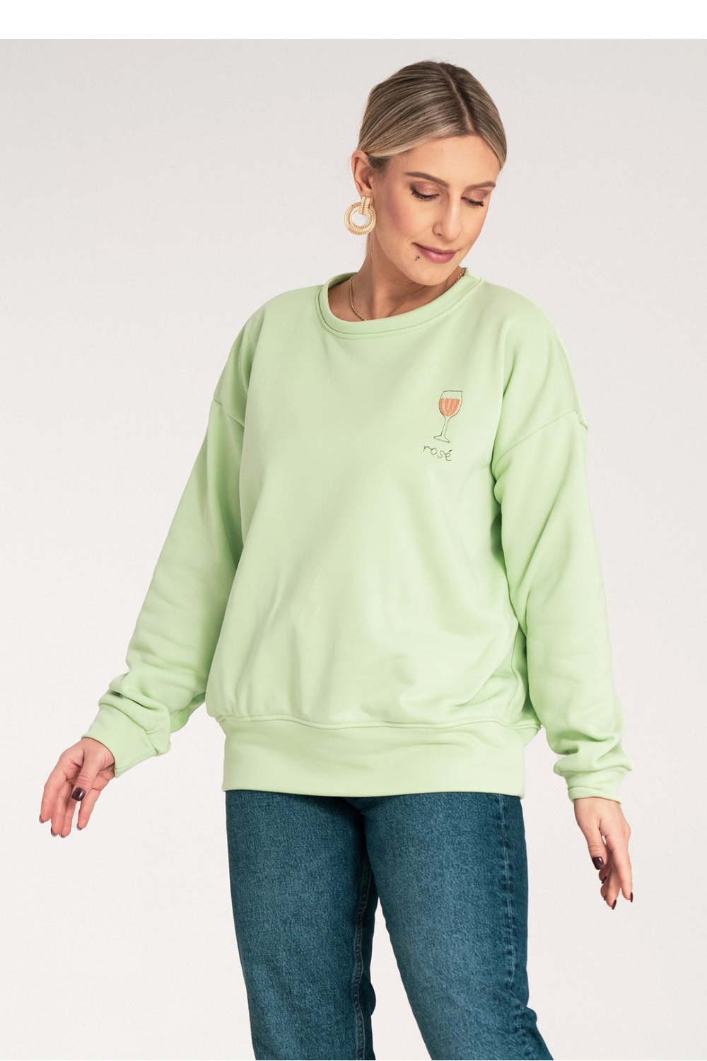 Bluza Damska Model M1152 Green - Figl214913 - Zielony - obrazek 4
