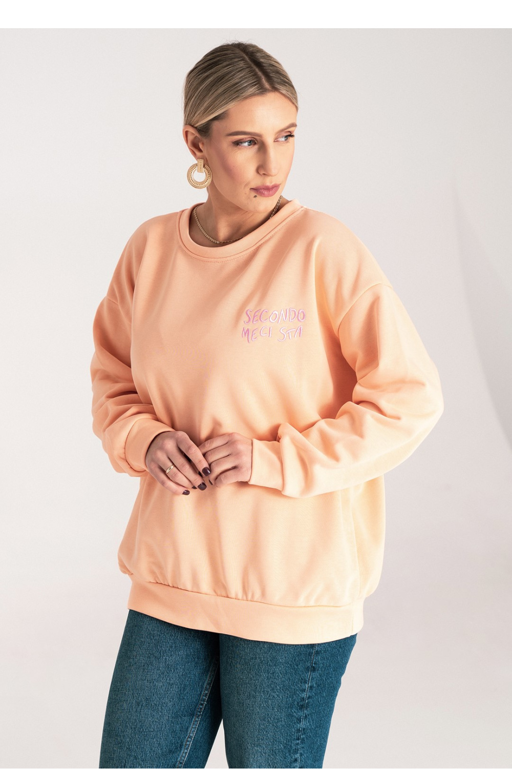 Bluza Damska Model M1151 Orange - Figl214915 - Pomarańczowy - obrazek 4