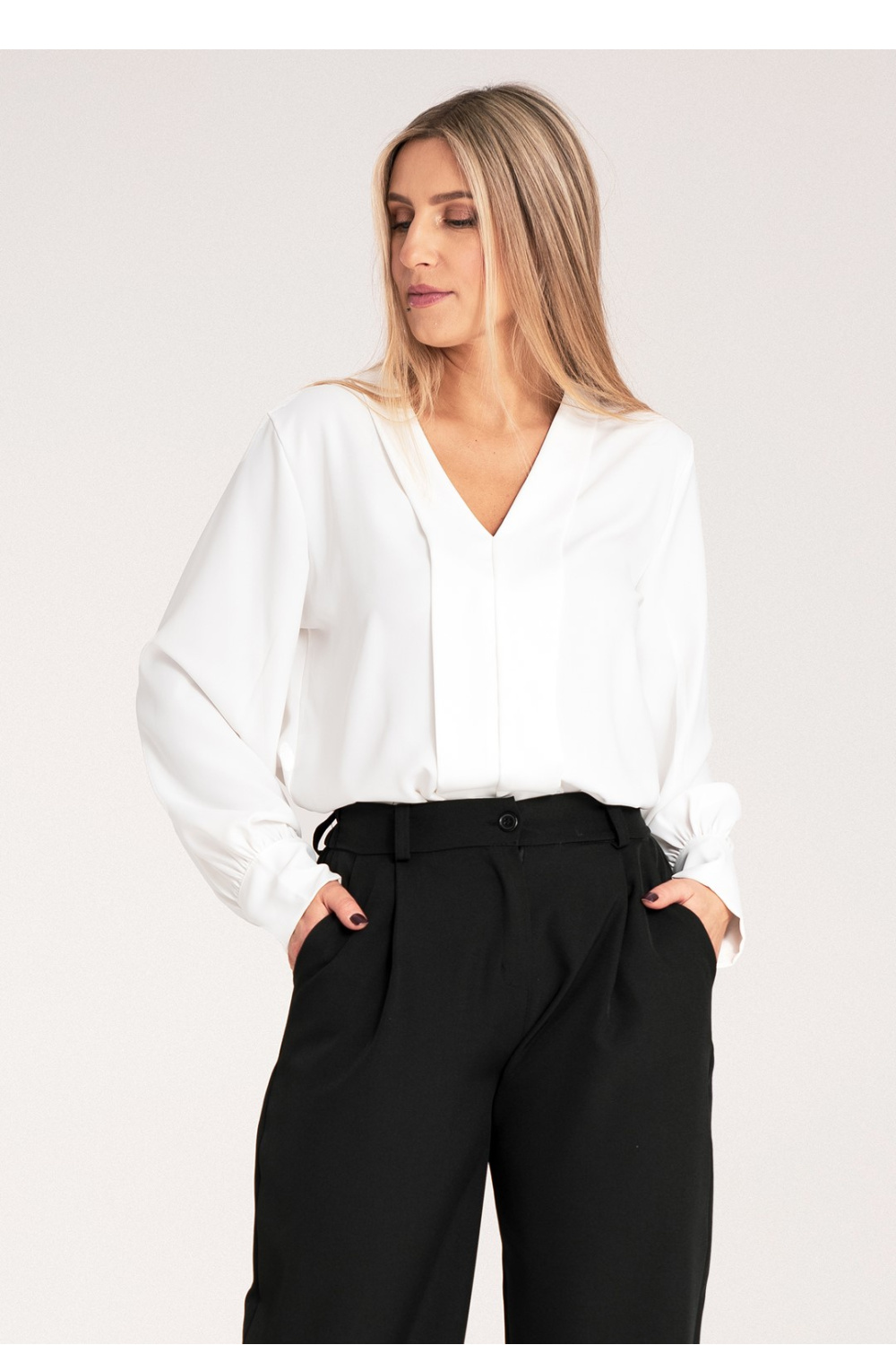 Bluzka Model M1135 White - Figl214924 - Biały