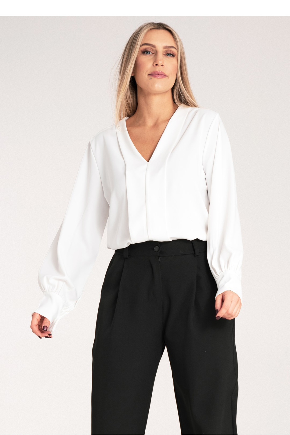 Bluzka Model M1135 White - Figl214924 - Biały - obrazek 2