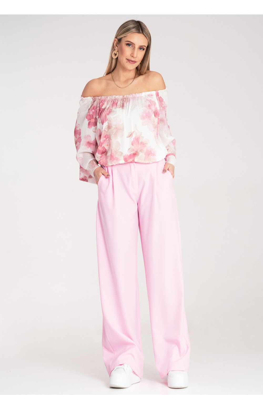 Spodnie Damskie Model M1129 Pink - Figl214934 - Różowy - obrazek 4