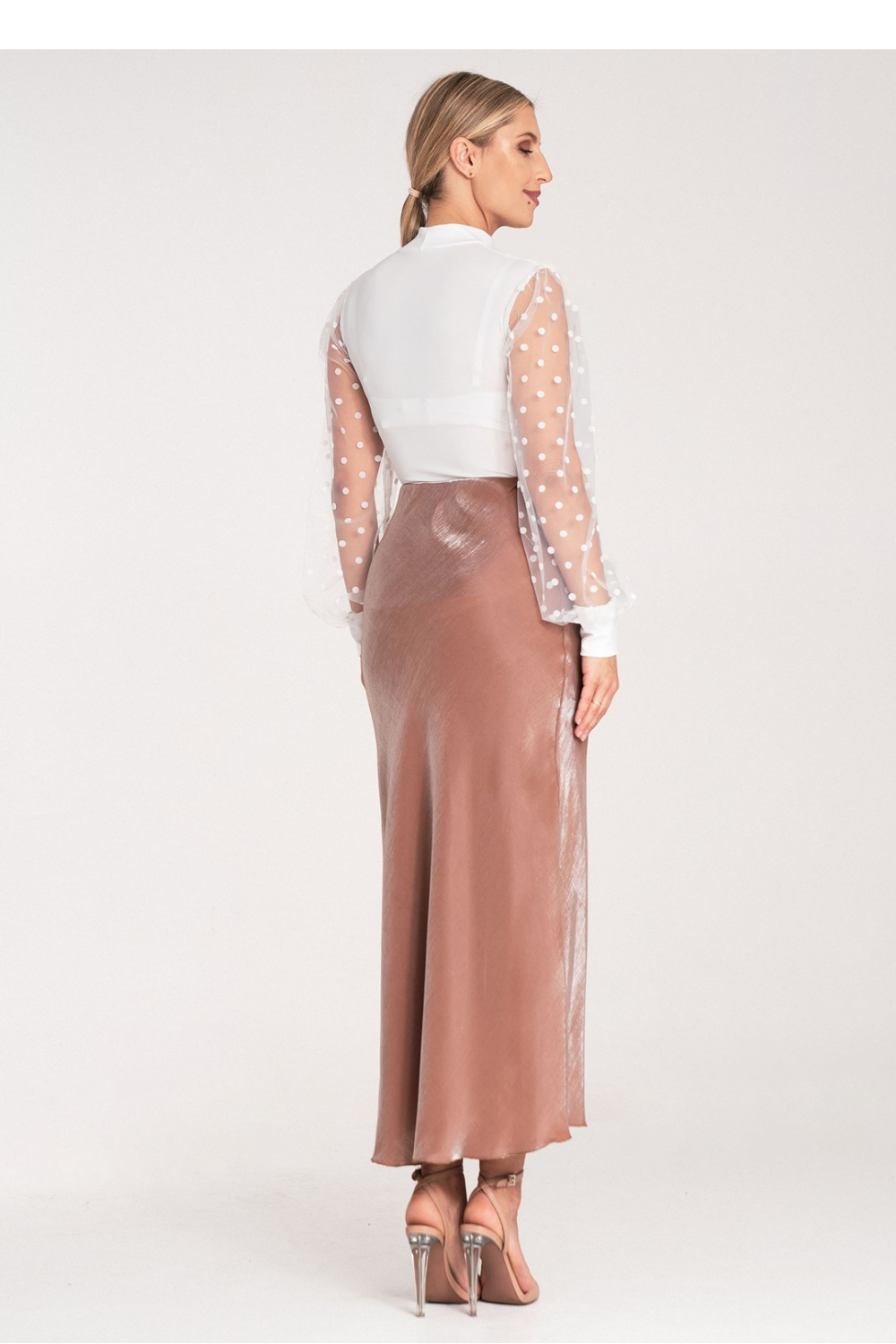 Spódnica Model M1084 Beige - Figl214937 - Beżowy - obrazek 3